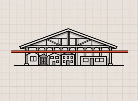 Ilustração de holding patrimonial como estrutura que organiza imóveis e bens