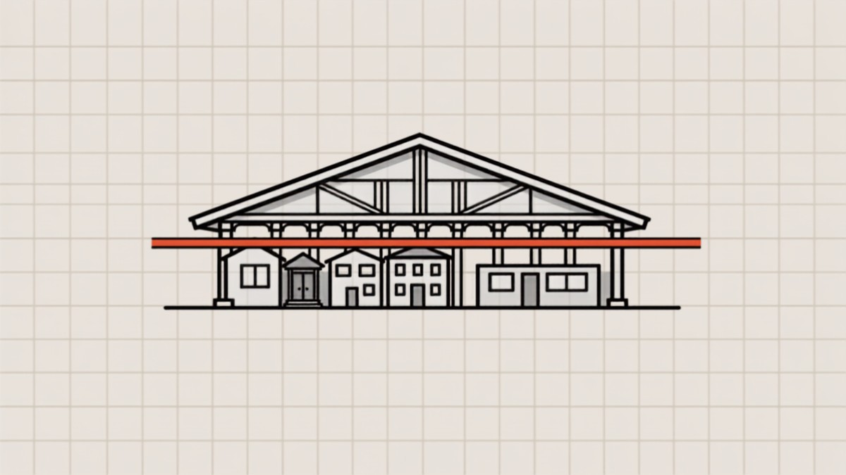 Ilustração de holding patrimonial como estrutura que organiza imóveis e bens