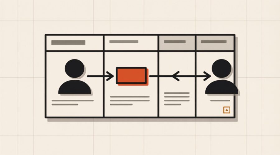 Ilustração de quadro kanban de CRM com cartões e clientes