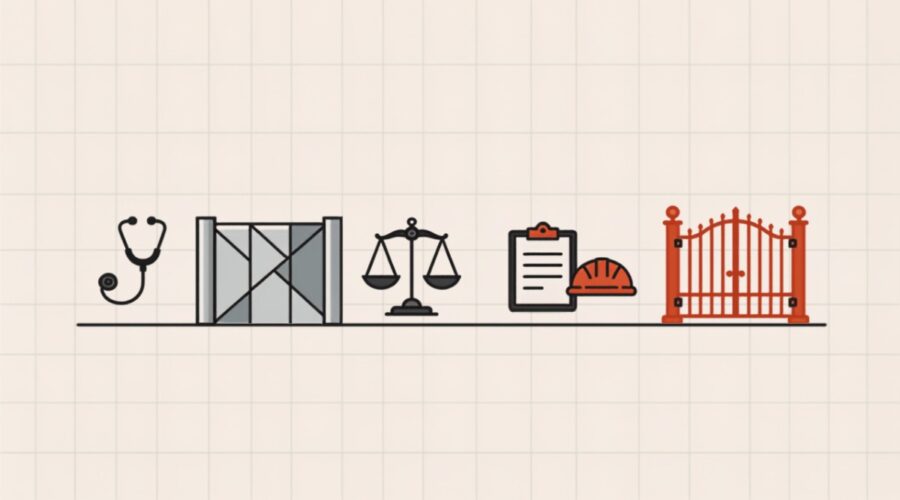 Ilustração de profissões regulamentadas impedidas no MEI com caminho alternativo aberto